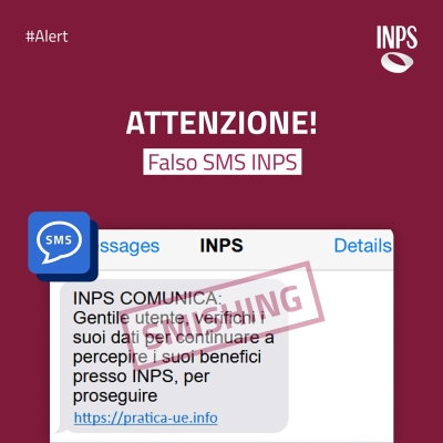 Truffe online: l’INPS segnala SMS fraudolenti