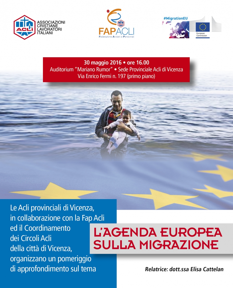 L&#039;Agenda Europea sulla migrazione a Vicenza